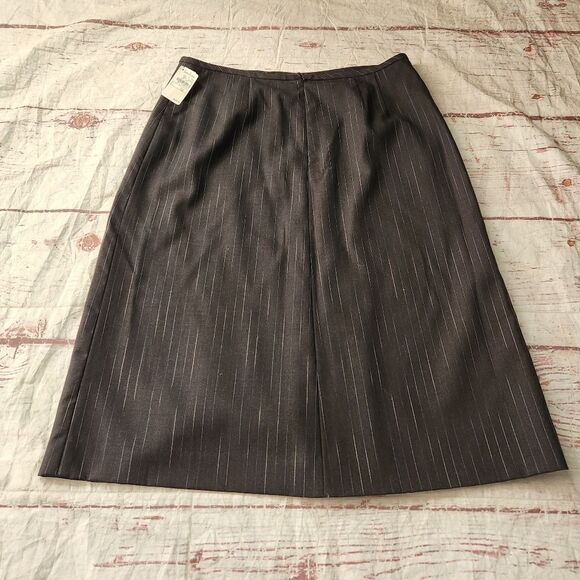 Rickie Freeman for Teri John Wool A Line Skirt Size 10 NWT - Picture 2 of 5